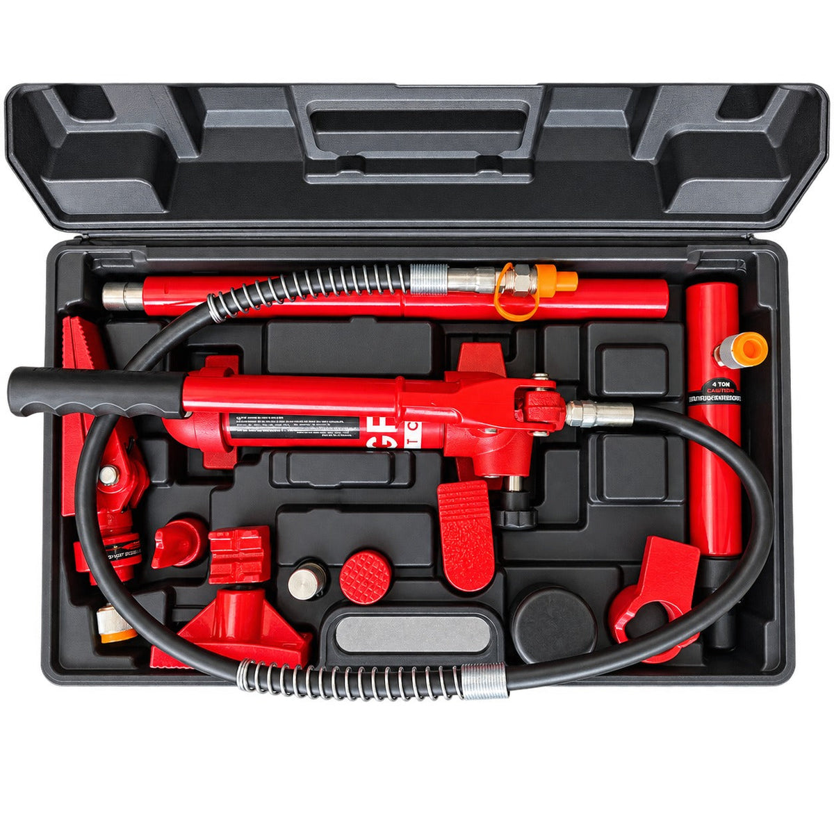 Kit-set idraulico per la raddrizzatura e la rimozione delle ammaccature della carrozzeria, per riparazione, 4 tonnelllate, utensile professionale automobilistico,14 pezzi Gebo Tools