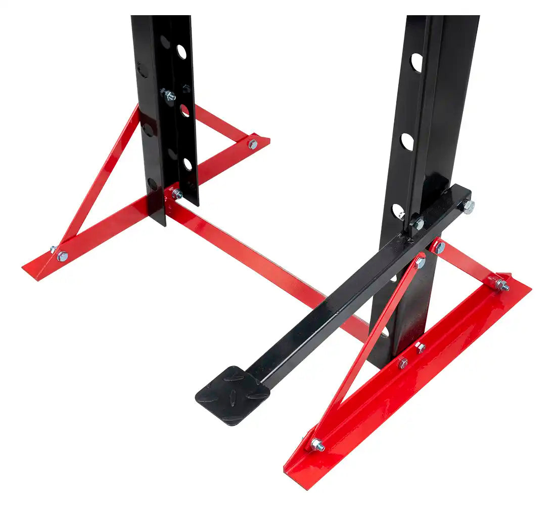 Pressa idraulica da officina 20 tonnellate a telaio per cuscinetti con manometro, a doppia azione, H-370N Redats