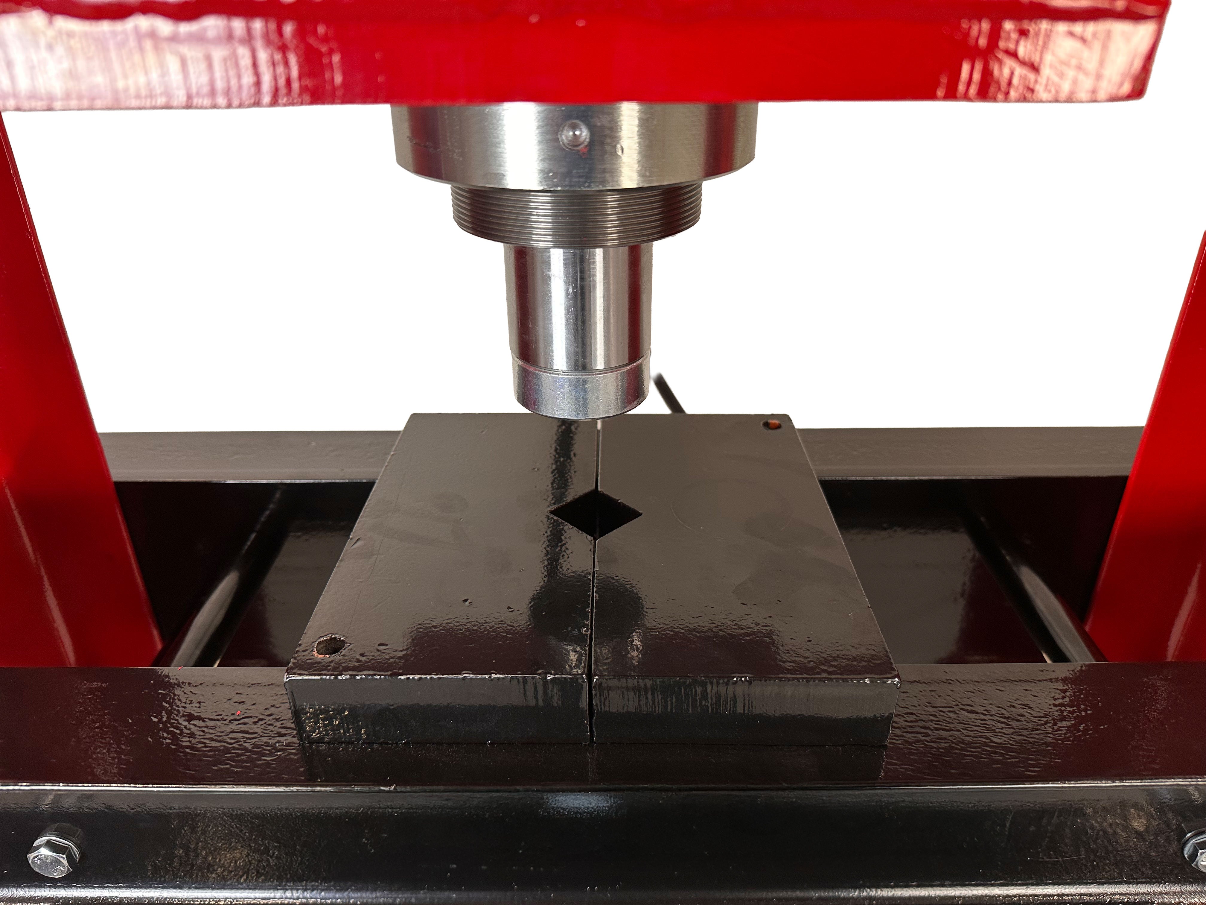 Pressa idraulica da officina 30 tonnellate a telaio per cuscinetti con manometro, a doppia azione,  Gebo Tools