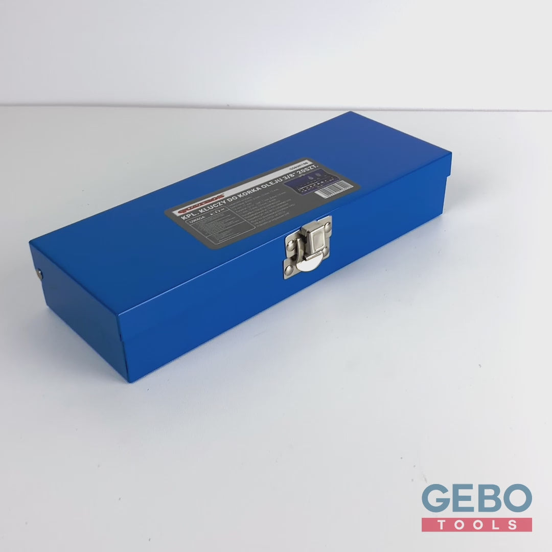 Set chiavi bussole da 3/8" pollice, set olio tappo di scarico noci 20 pezzi, set di chiavi a bussola per coppa dell'olio, attrezzi per auto e autocarri officina