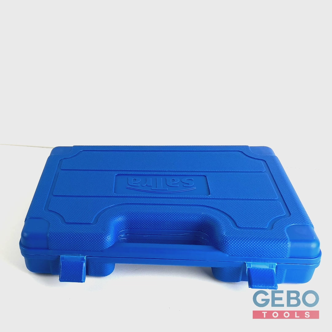 Set di chiavi a cricchetto combinate, con anello da 8–19 mm, 12 pezzi, Satra