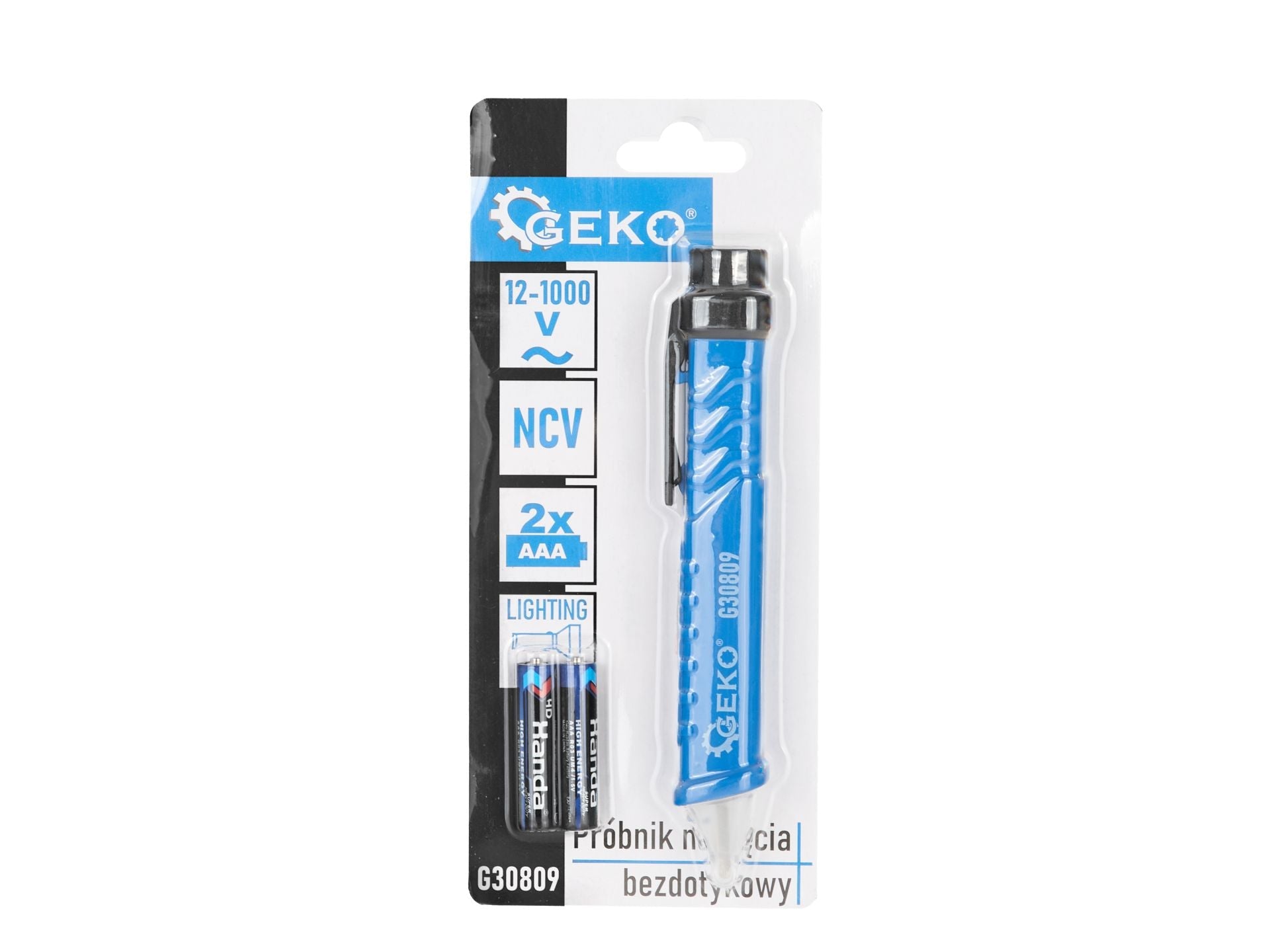 Tester di tensione AC 12-1000v, cercafase senza contatto,penna rilevatore di corrente con display LCD, torcia LED, allarme sonoro