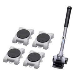 Set sollevatore mobili - ruote per mobili e 1 sollevatore mobili - set con ruote per spostare mobili, solleva mobili pesanti e sposta mobili senza sforzo capacità 300 kg