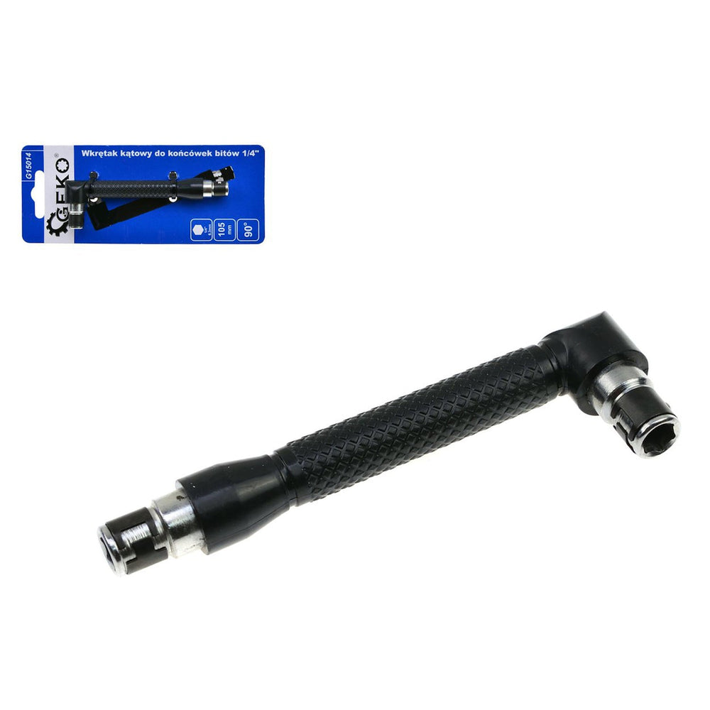 Prolunga adattatore a L per inserti da 1/4",9 gradi,105 mm,Geko