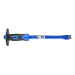 Scalpello da muratore piatto con paracolpo 350 x 18mm, acciaio Cr-V, per materiali duri mattoni calcestruzzo pietre, impugnatura antiscivolo