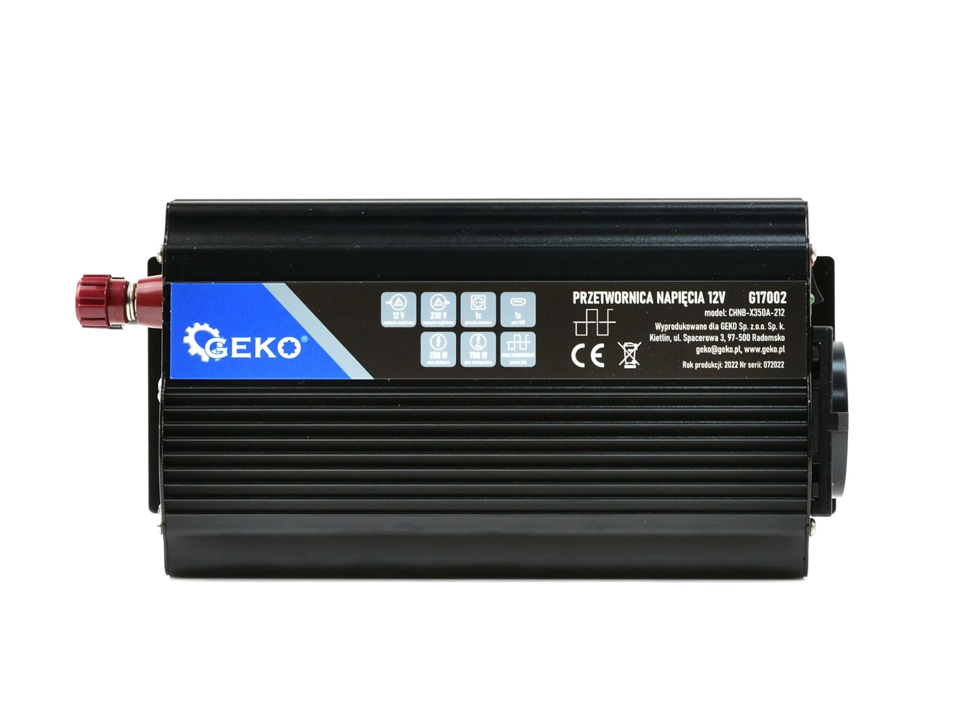 Inverter onda modificata, invertitore di tensione fotovoltaico per camper auto, convertitore di potenza, adatto per elettrodomestici, camper e campeggio, 12–220 V 350/700 W