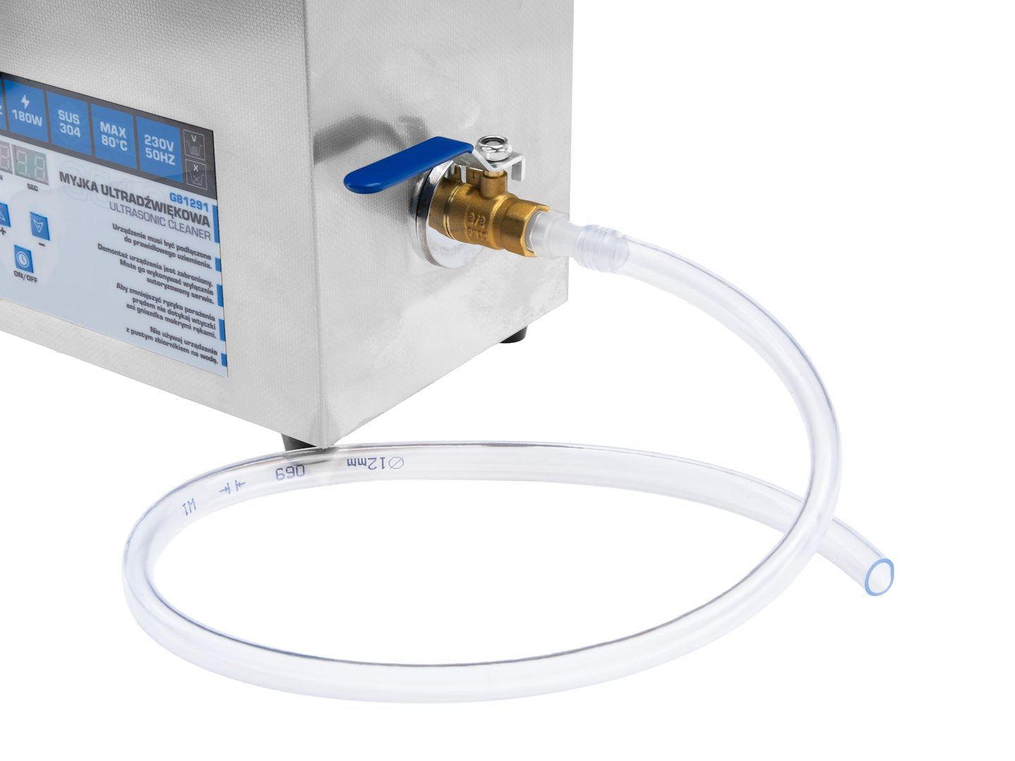 Pulitore a ultrasuoni professionale in acciaio inossidabile, potente macchina di pulizia ad ultrasuoni a frequenza di 40 khz, digitale professionale con timer, 6 litri 180 W Geko