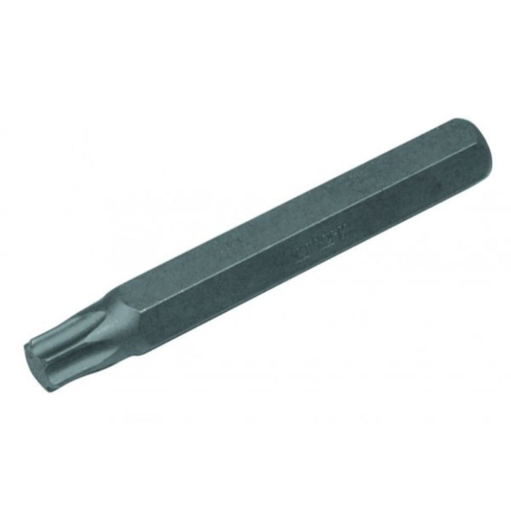 Punta lunga per viti avvitatori trapani con impronta Torx, misura T45, lunghezza 75 mm acciaio