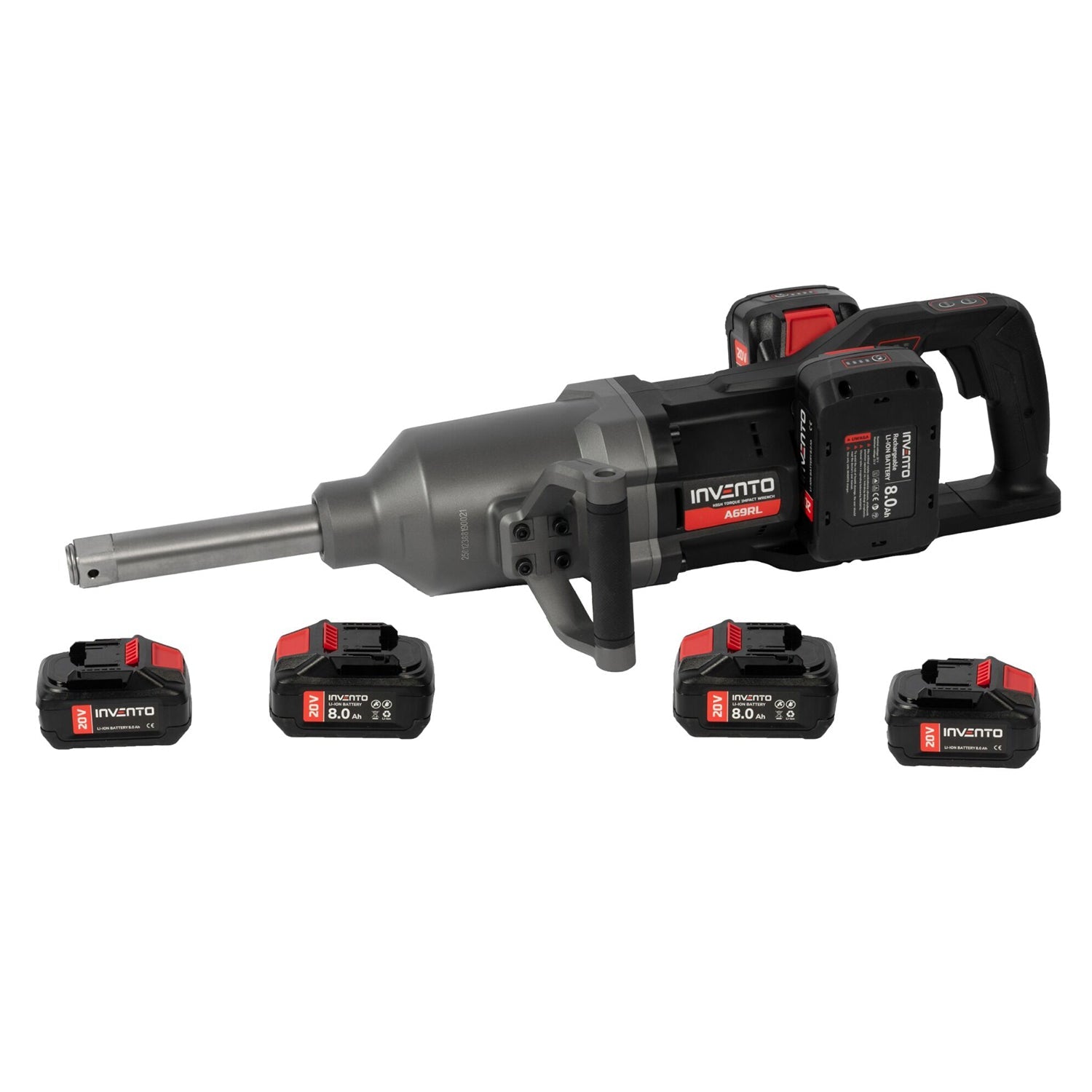 Avvitatore a impulsi elettronico per camion e attrezzature pesanti con 4 batterie 8 Ah coppia massima 4000 Nm