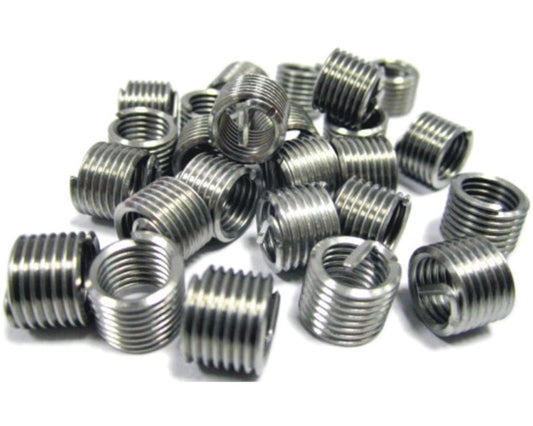 Inserti filettati di ricambio per kit riparazione filettatura helicoil, strumenti di riparazione filo, kit inserti filo, utensili manuali per riparazione auto, riparazione per filetti M8 x 1.25