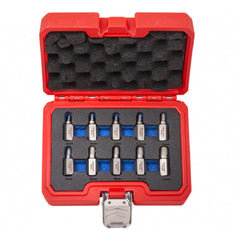 Set di estrattori per viti svitate, rotte e danneggiate - 10 pezzi, argento - kit di rimozione con punte per trapano, estrattori, Quatros