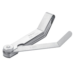 Combinazione spessimetro set, set spessimetri, pieghevoli, 16 lame precisione, 0.05-1.00 mm Quatros