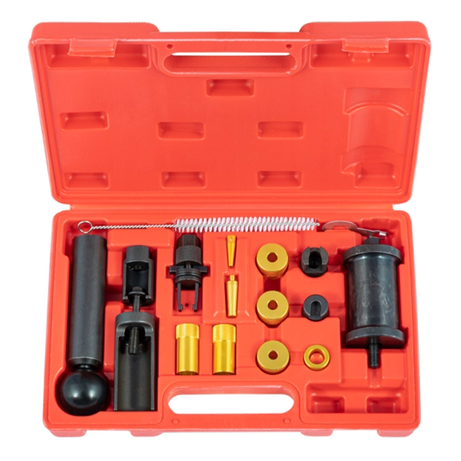 Kit di montaggio e smontaggio iniettori estrattore FSI, estrattore per iniettore, rimozione dell'iniettore del carburante, di attrezzi per l'installazione della guarnizione dell'iniettore per motori VAG