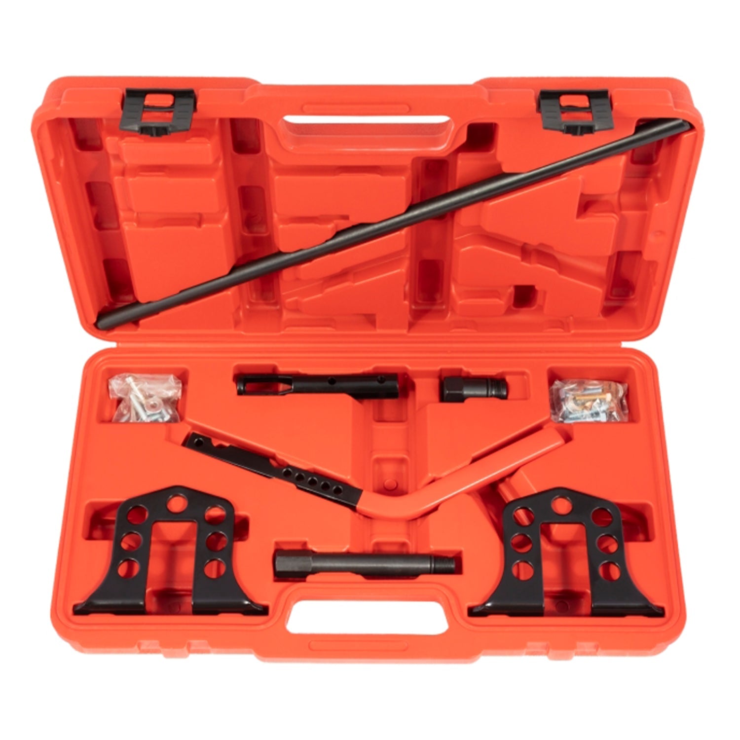 Set di montaggio e smontaggio valvole, universale, set di compressore per molle delle valvole rimozione OHV OHC, 7 pezzi