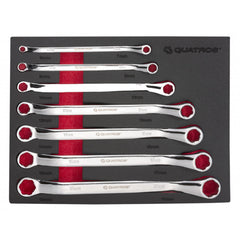 Set di chiavi a doppio anello, gomito, 6–19 mm, 7 pezzi