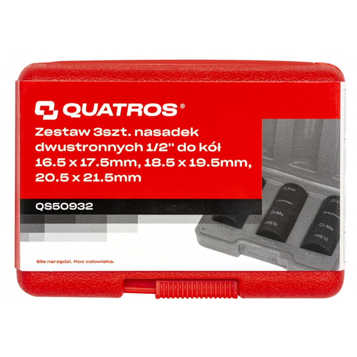 Set di chiavi a bussola a impatto, set di chiavi a bussola per impatto 1/2" per cerchi, dadi ruota cromati 16.5 mm - 21.5 mm – cerchi auto – set 3 pezzi – professionale, Quatros