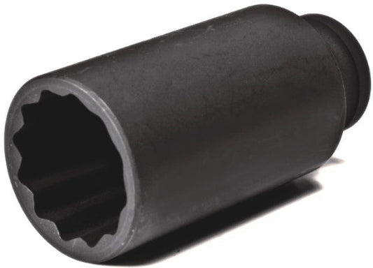 Bussola poligonale lunga a impatto profondo, bussola a impulsi bi-esagonale, con attacco 1/2" pollici, 30 mm