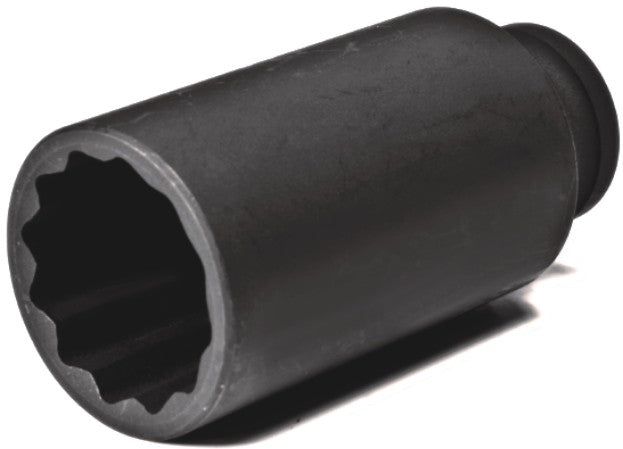 Bussola poligonale lunga a impatto profondo, bussola a impulsi bi-esagonale, con attacco 1/2" pollici, 30 mm