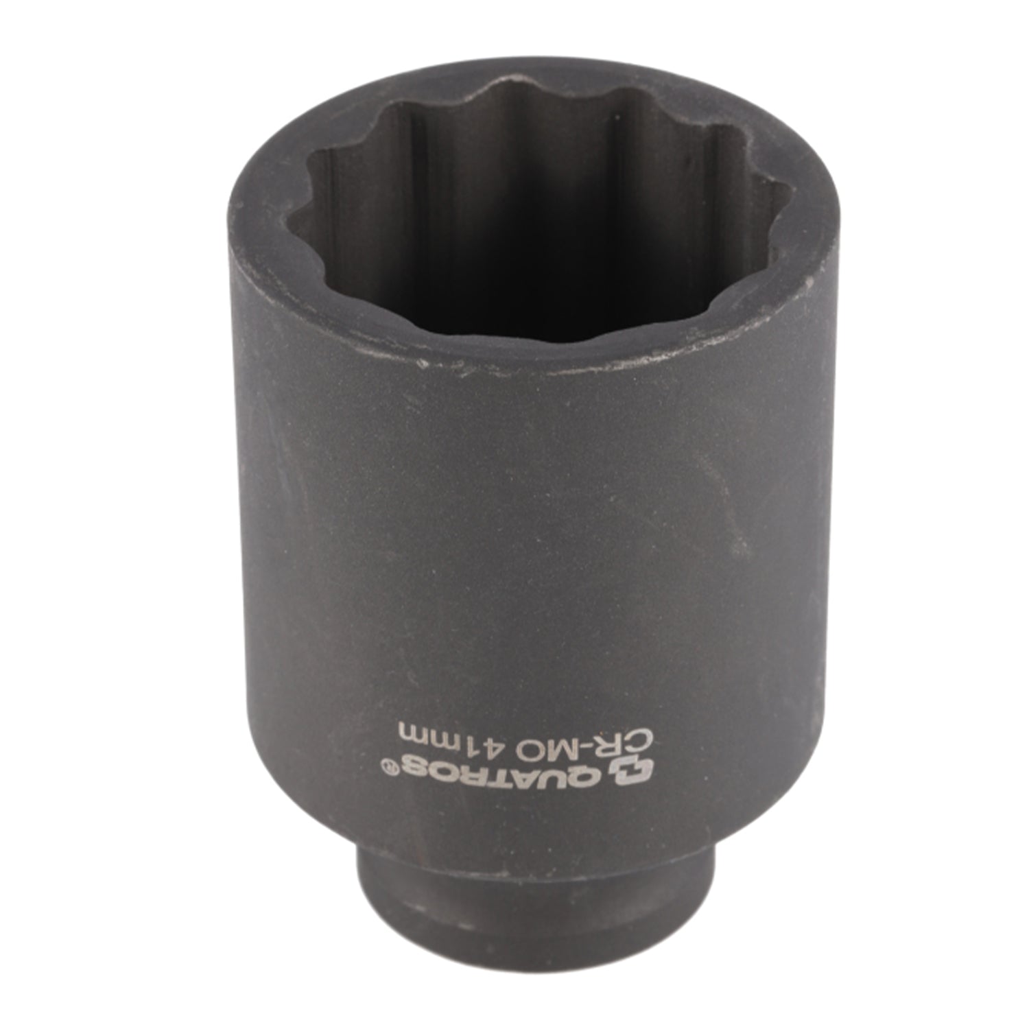 Chiave a bussola a impatto bi-esagonale a 12 punte con attacco 1/2" pollici, 41 mm, Cr-Mo, bussola poligonale multidente in acciaio cromo-molibdeno