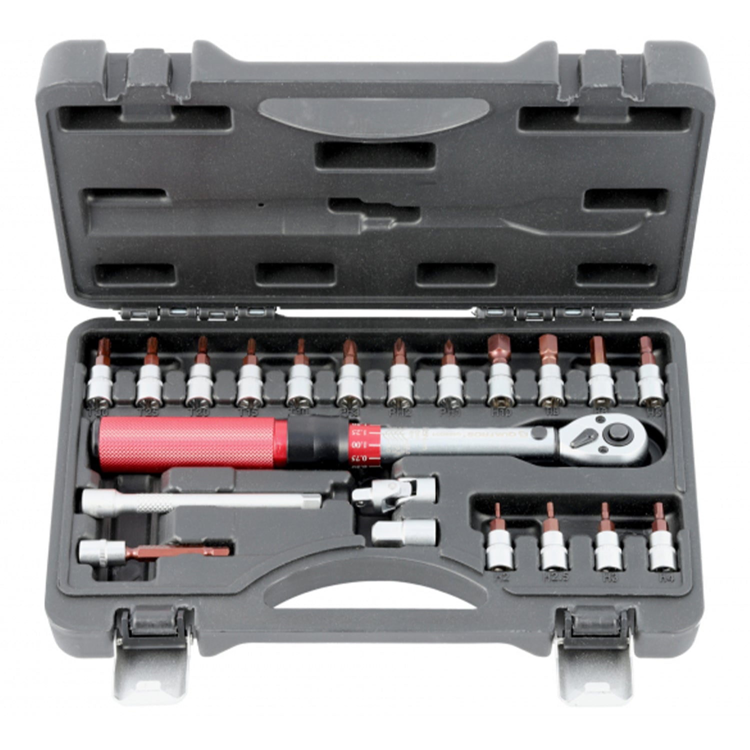 Chiave dinamometrica bici/moto 1/4'' pollice, 5~25 Nm, set da 21 pezzi di punte esagonali e Torx, kit chiavi dinamometriche professionali regolabili, portatile per bicicletta, auto, mountain bike tools