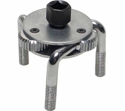 Chiave per la rimozione del filtro dell'olio, strumento a 3 griffe-ganasce-bracci, regolabile con 3/8'', adattatore chiave filtro olio universale filtro rimovibile diametro 80–120 mm