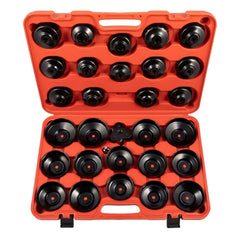 Set chiavi a tazza per filtro olio, chiave a ragno 30 pezzi, chiavi coppe smontare filtri auto