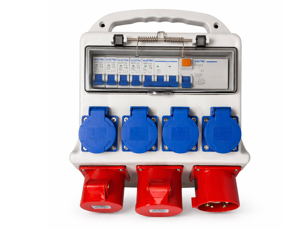Quadro elettrico industriale 16aA 3x400v 4x230v, portatile, distribuzione da cantiere, IP44 Gebo Tools