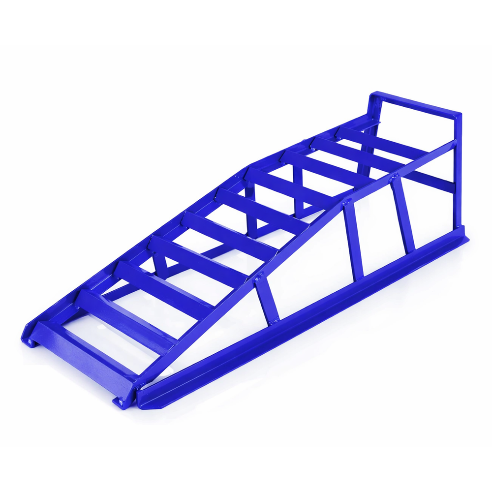 Rampa di sollevamento auto, per pneumatici max 210 mm, rampa di accesso  jack, portata 1 tonnellata, blu, per per officina meccanica, garage, showroom e fiere, Mammuth Olanda