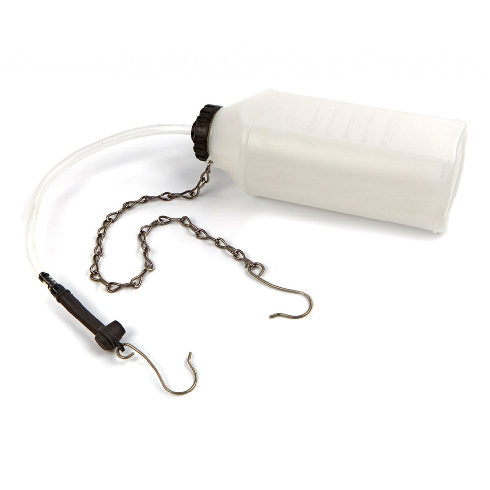 Recipiente per spurgo freni, serbatoio liquido con tubo in silicone 1 litro