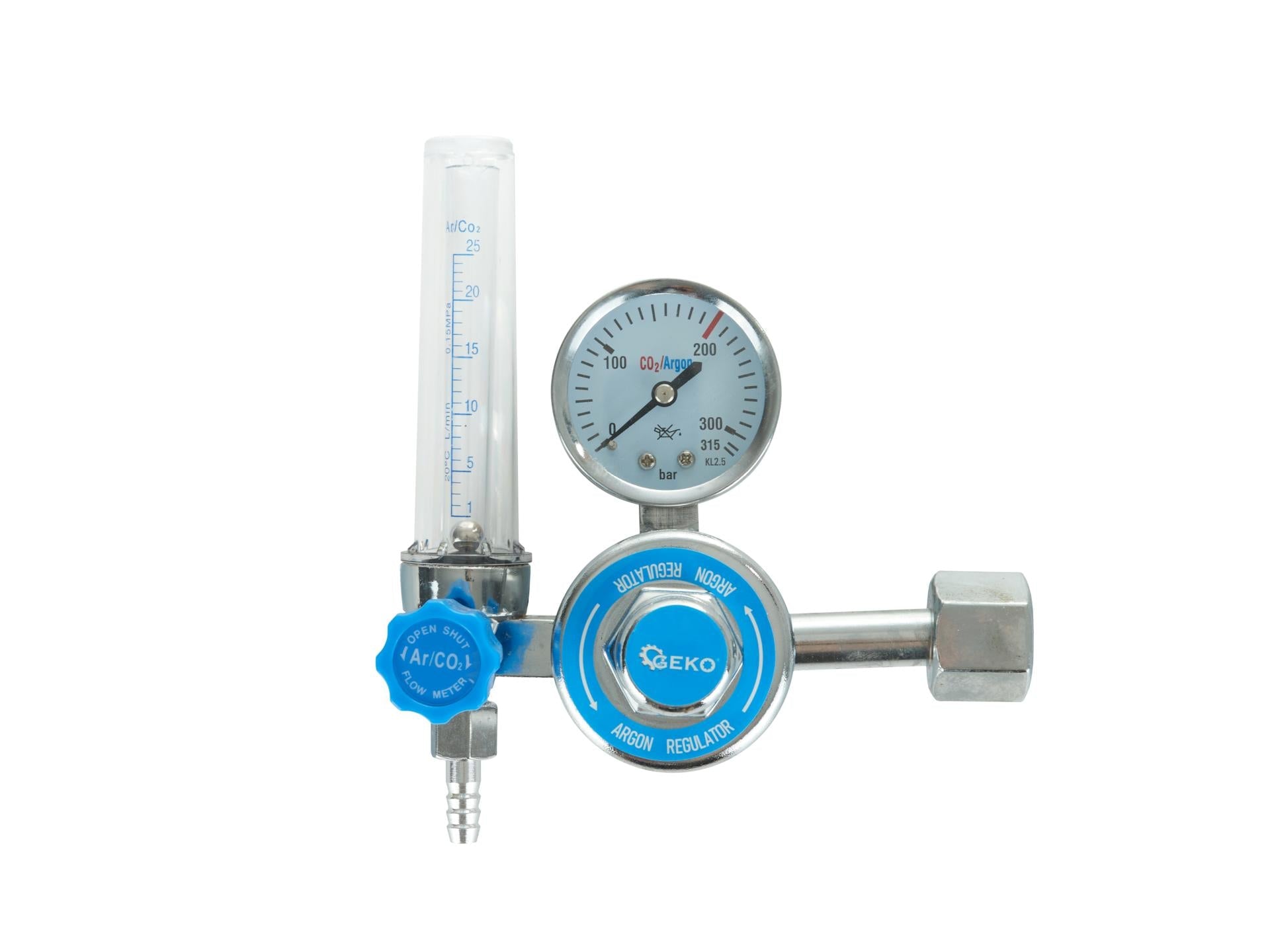 Regolatore di pressione co2 / argon con rotametro