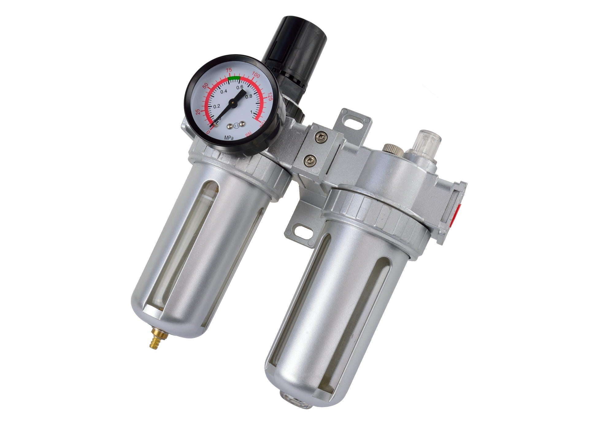Separatore d'acqua e olio ad aria compressa, riduttore di pressione per compressore, filtro regolatore aria 1/4 " modello 1