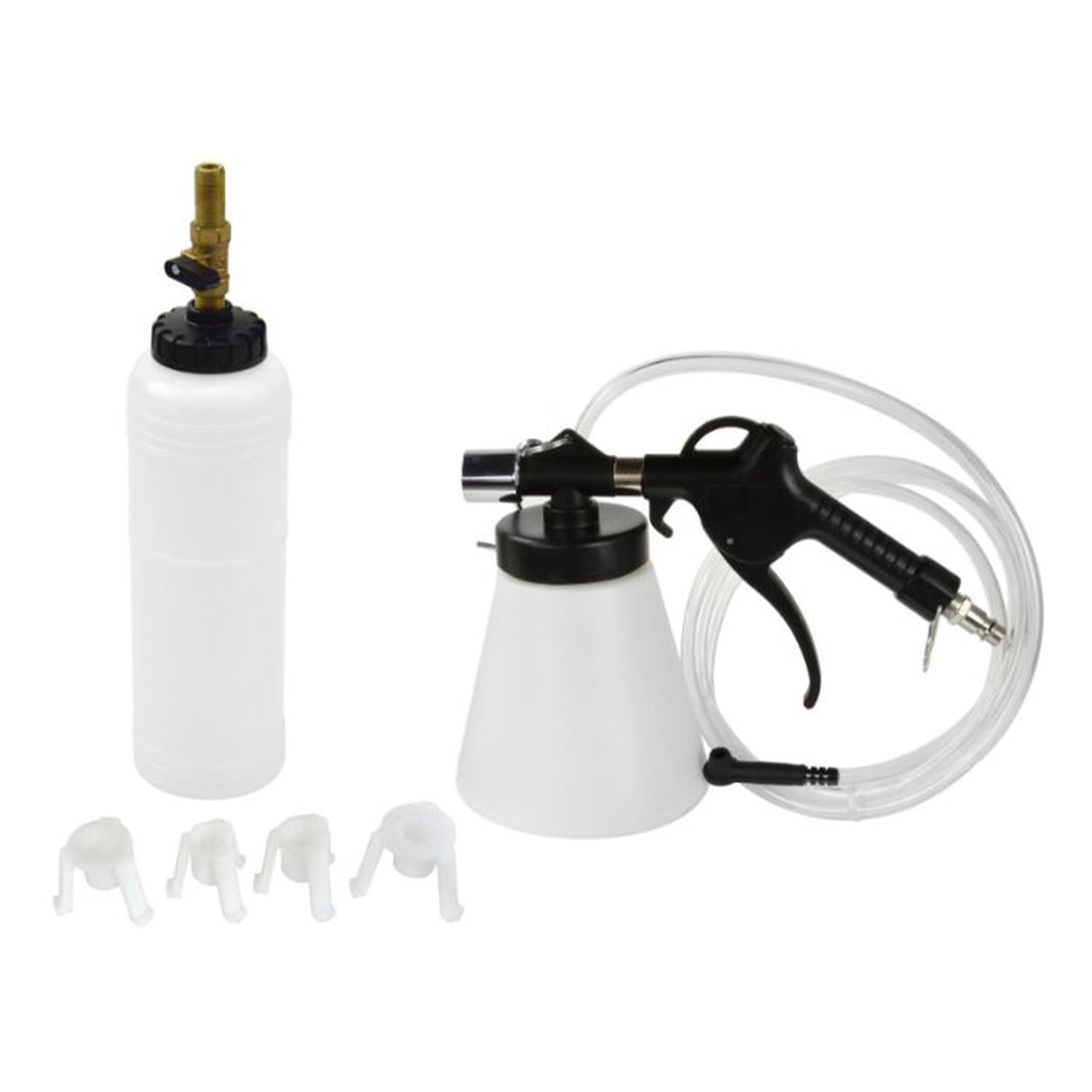 Spurgo freni pneumatico, kit con pistola pneumatica per spurgo e cambio del liquido freni