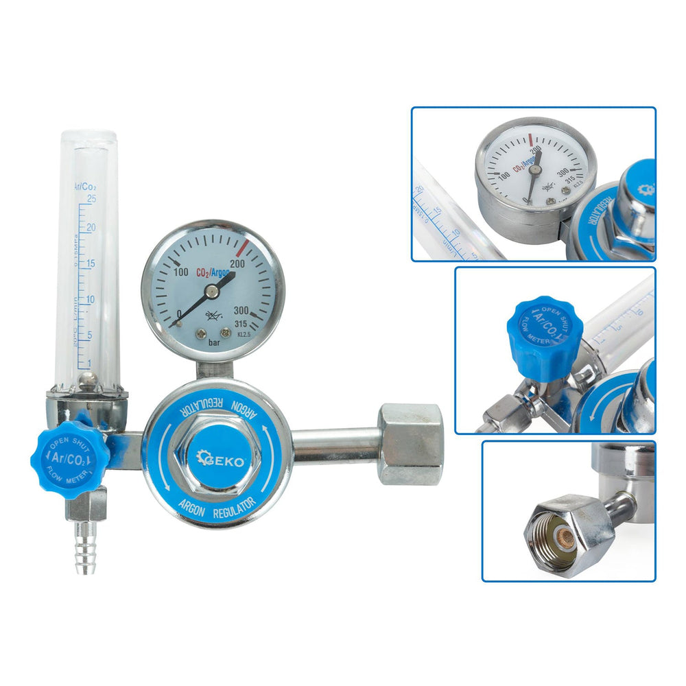 Riduttore di pressione CO2 / argon con flussometro