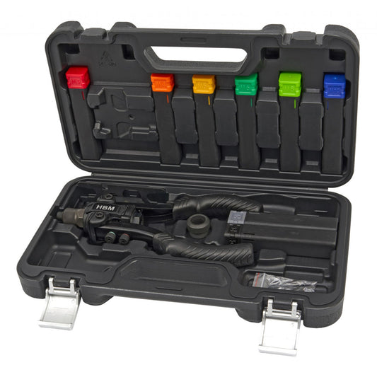 Set-kit rivettatrice manuale professionale, pinza per rivetti, tenaglia per filettati e a strappo, dadi ciechi, Hbm