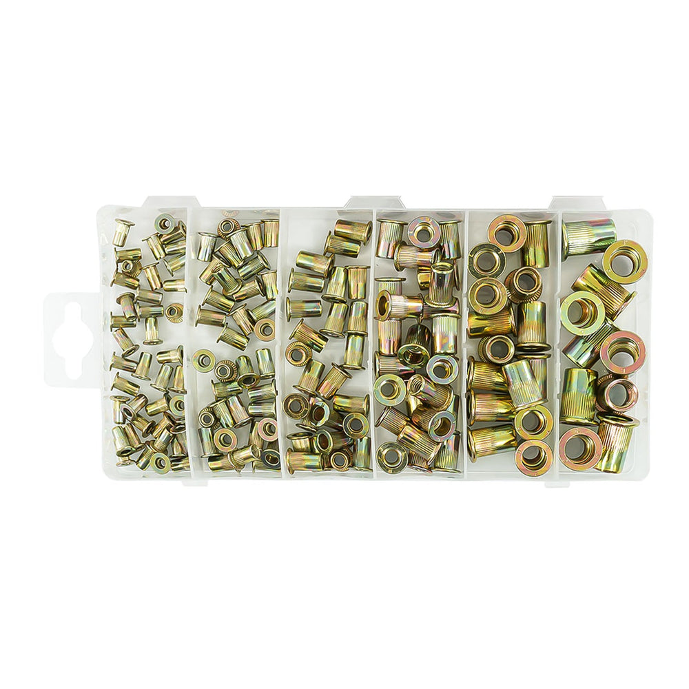Set-kit rivetti filettati, assortimento dadi per inserti, M3-M10 150 pezzi