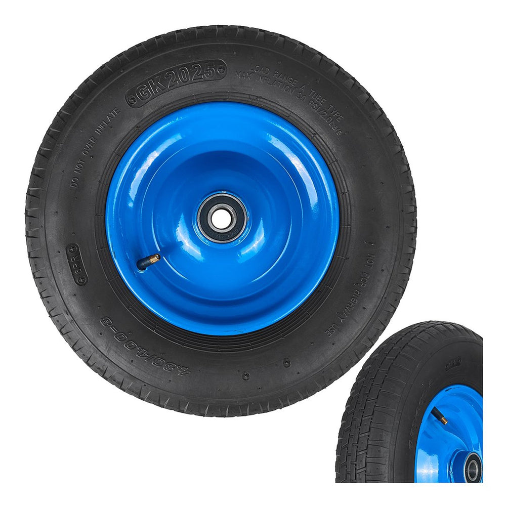 Ruota per carriola, gomma pneumatica, di scorta 4.00-8/6PR 20 mm Geko
