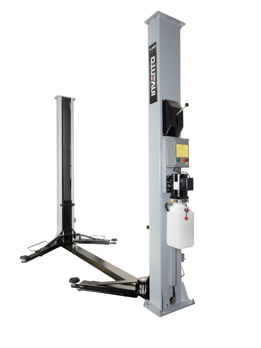 Ponte sollevatore auto a 2 colonne, portata 4000 kg, ponte sollevatore idraulico 230 V, sblocco manuale, Invento EL S40M