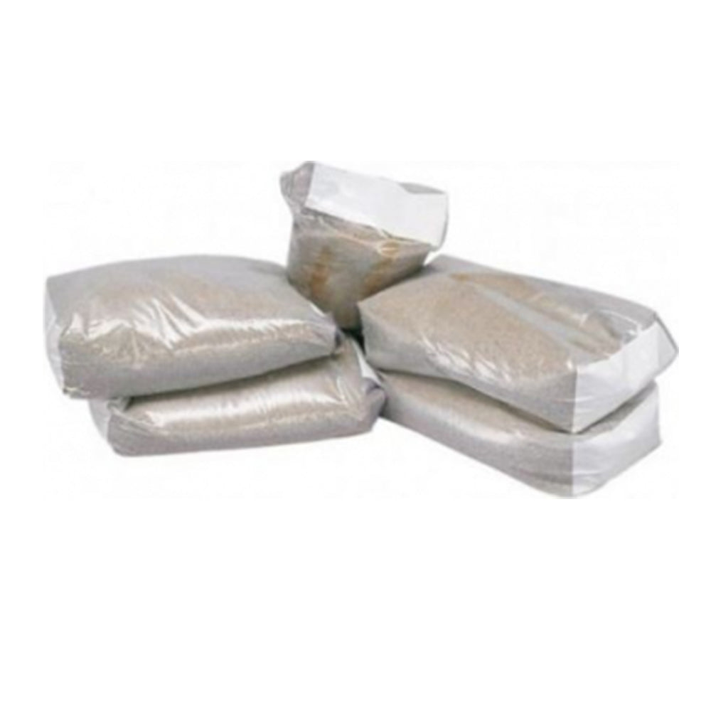 Sabbia quarzifera, 25 kg, granulometria 0,7–1,2