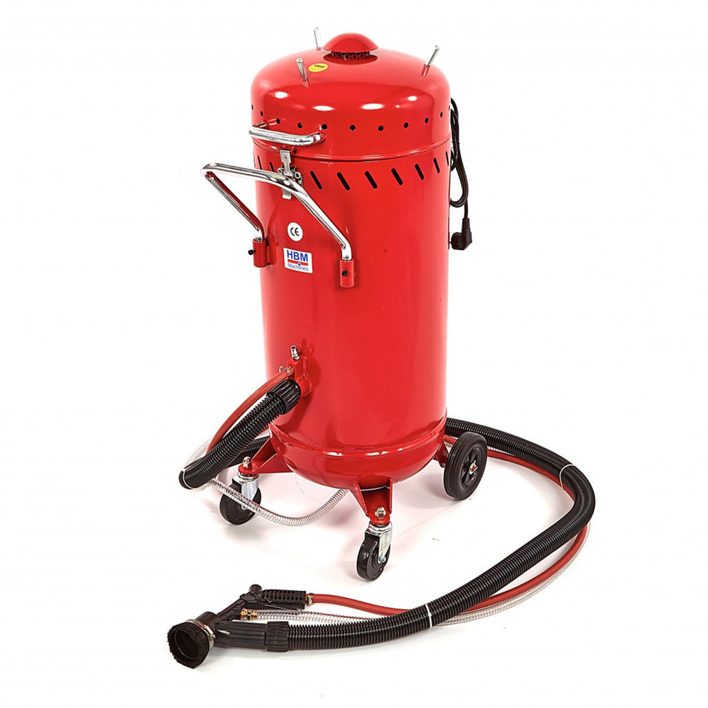 Sabbiera a vuoto, controllo polvere e riciclo abrasivi 1 200 w, combina sabbia aspira mobile 105l esterno