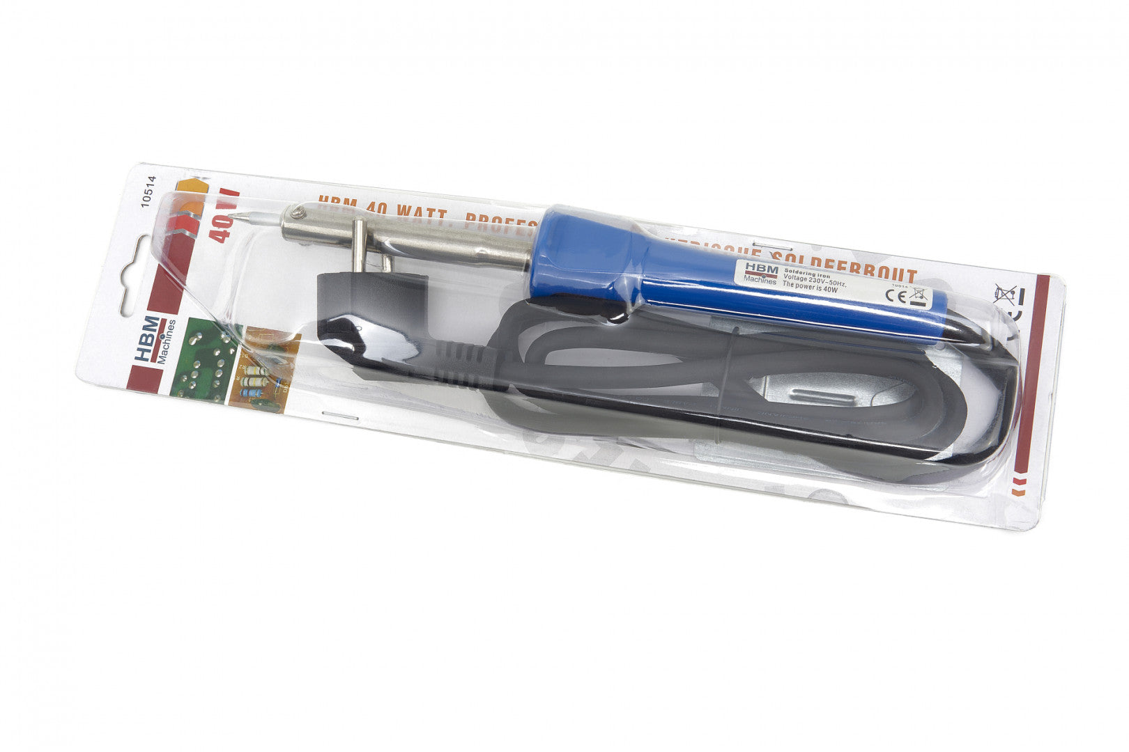 Saldatore elettrico 40w, professionale, pistola termica elettrica, temperatura di picco 480°c per lavori di copertura, modellismo, Hbm