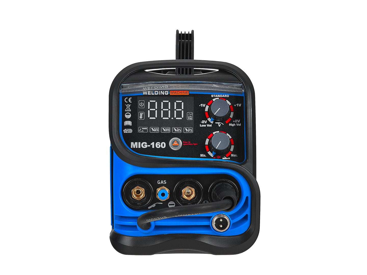 Saldatrice MIG MMA 160A - MAG a gas inerte ac230v a filo continuo 5 in 1 TIG DC Lift, Geko