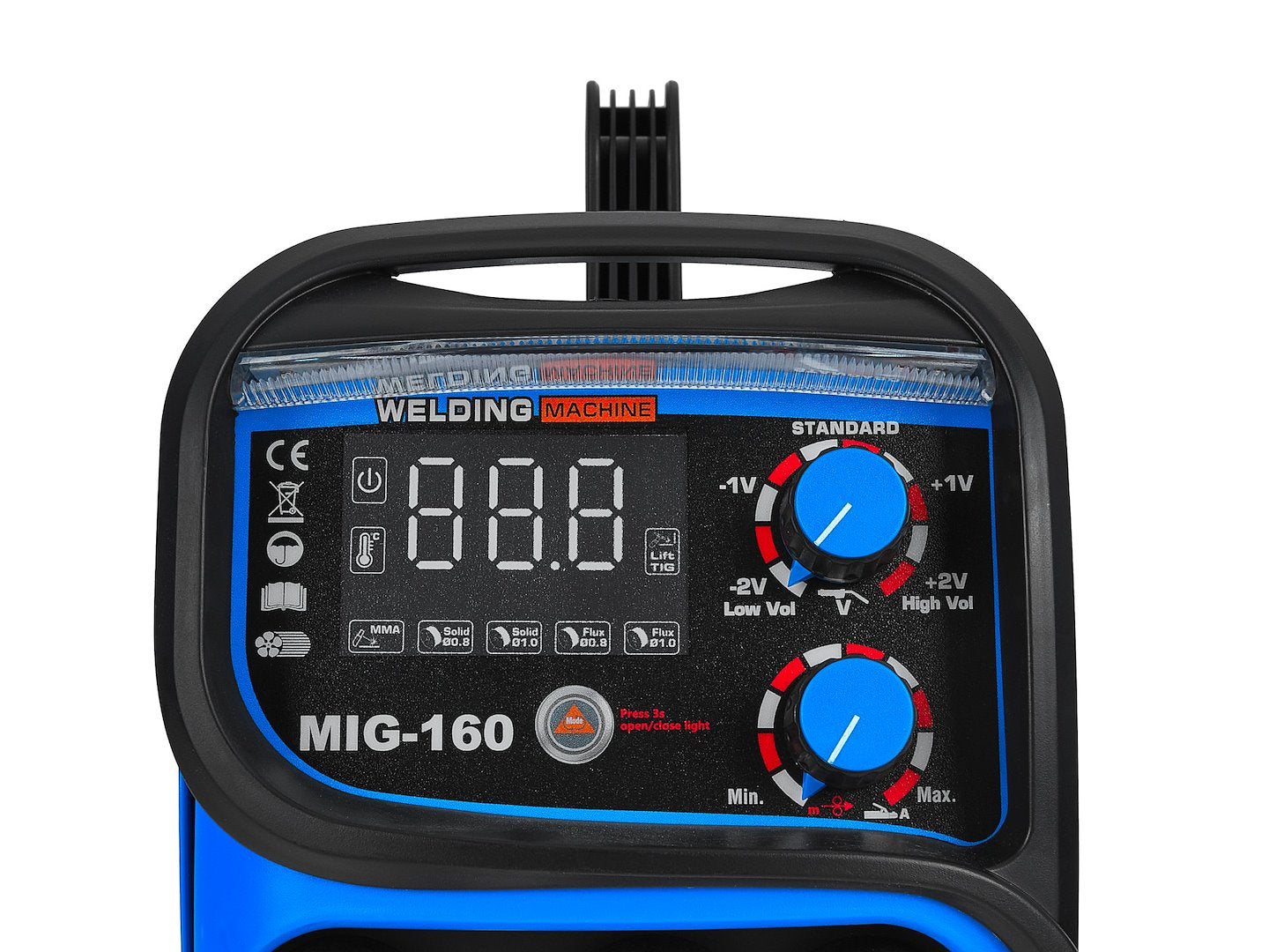 Saldatrice MIG MMA 160A - MAG a gas inerte ac230v a filo continuo 5 in 1 TIG DC Lift, Geko