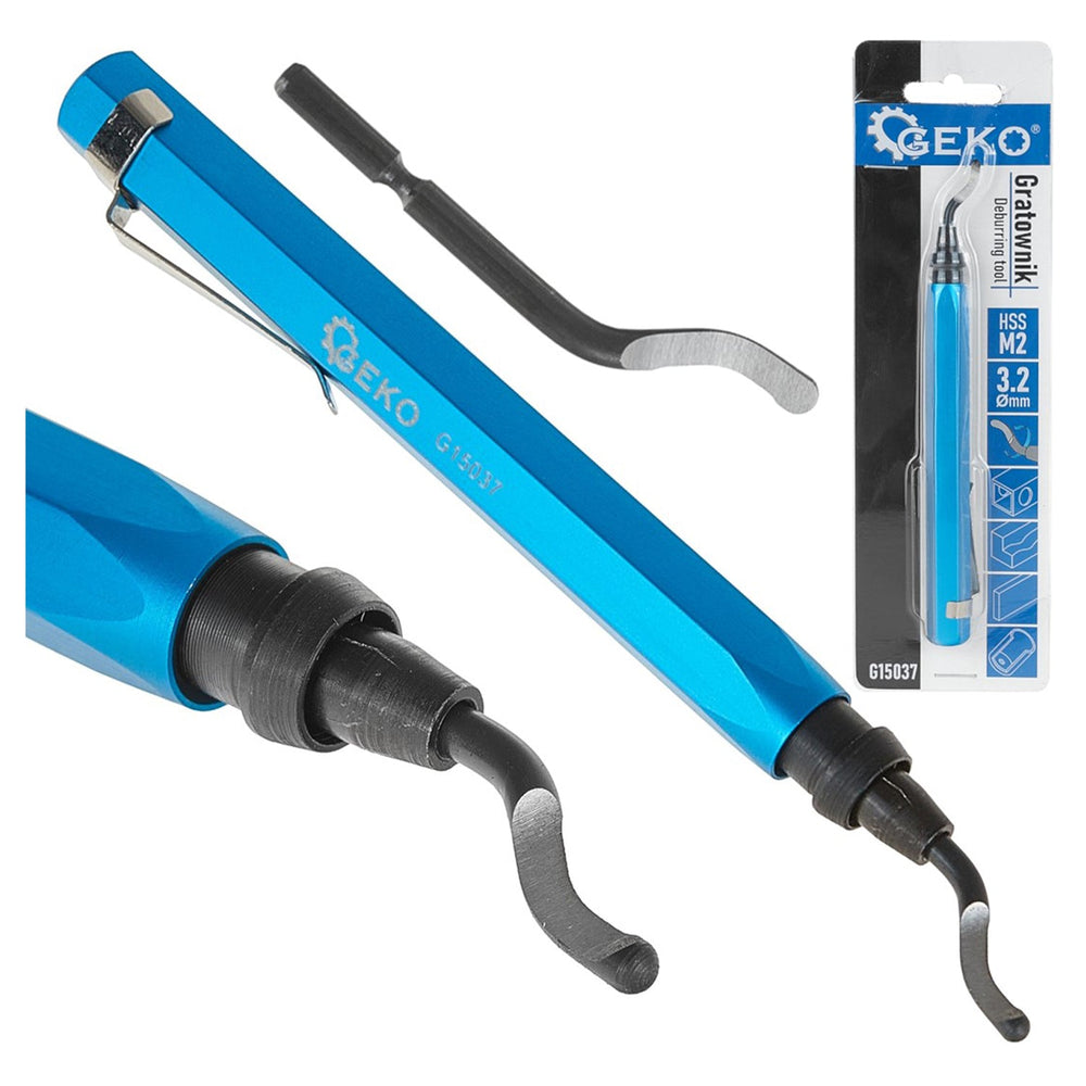 Sbavatore, strumento universale con lama in acciaio HSS M2, manuale, a penna, dispositivo di rimozione sbavature rotante, 3.2mm