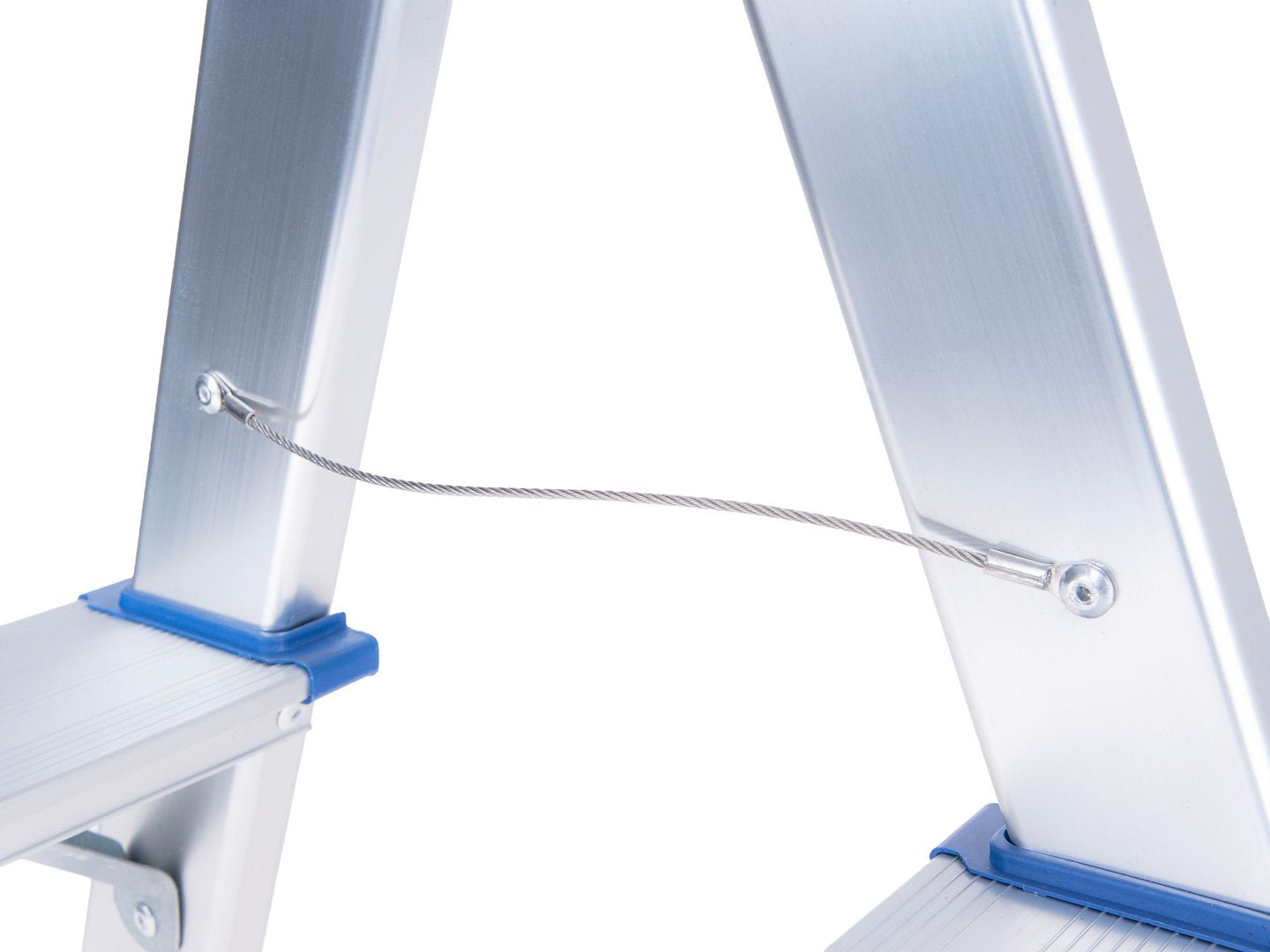 Scala alluminio 4 gradini, doppia salita, portata max 150 kg Geko