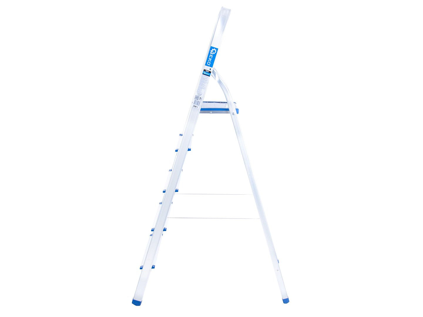 Scala pieghevole in alluminio 5 gradini, portata max 150 kg Geko