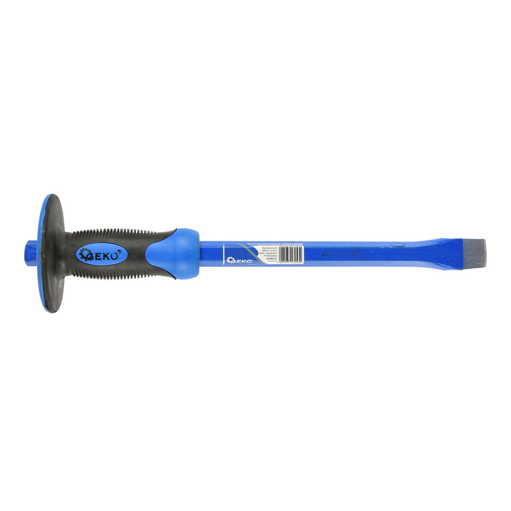 Scalpello da muratore piatto con paracolpo 350 x 18mm, acciaio Cr-V, per materiali duri mattoni calcestruzzo pietre, impugnatura antiscivolo