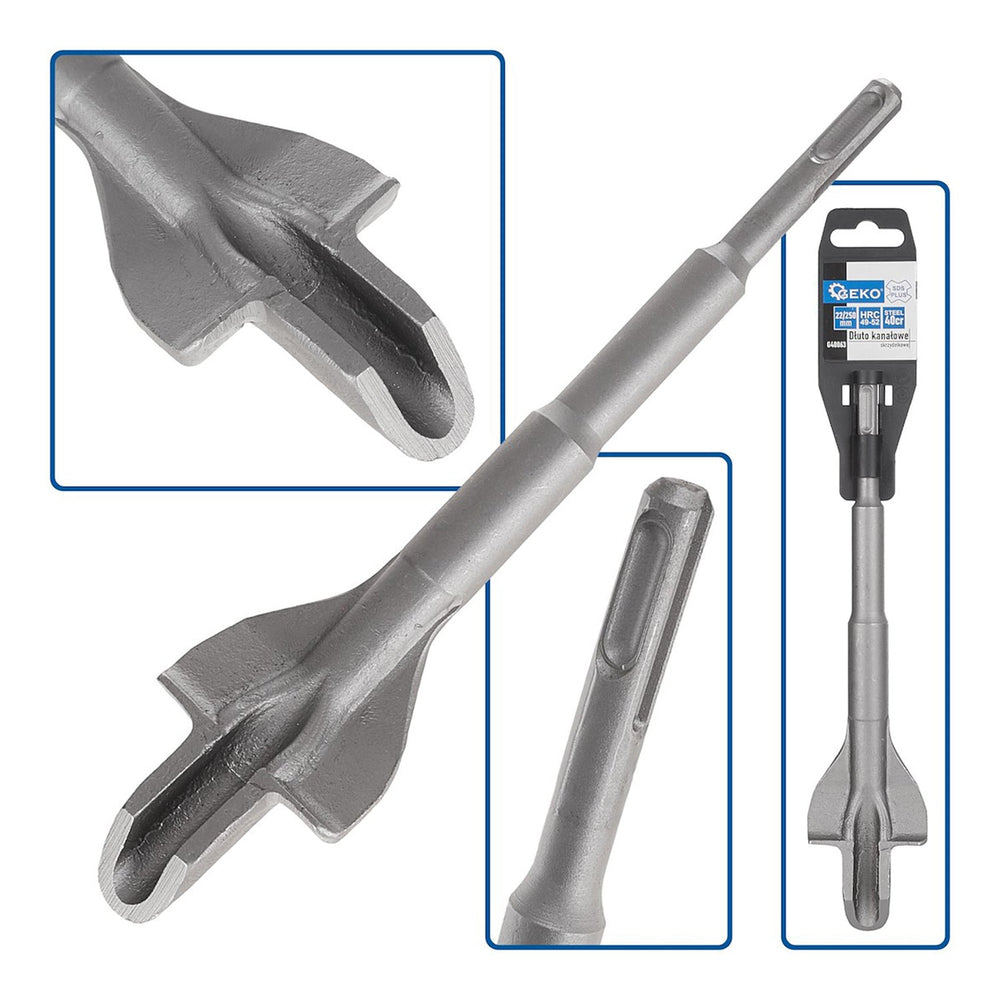 Scalpello SDS PLUS con scanalatura 22 × 250 mm Geko