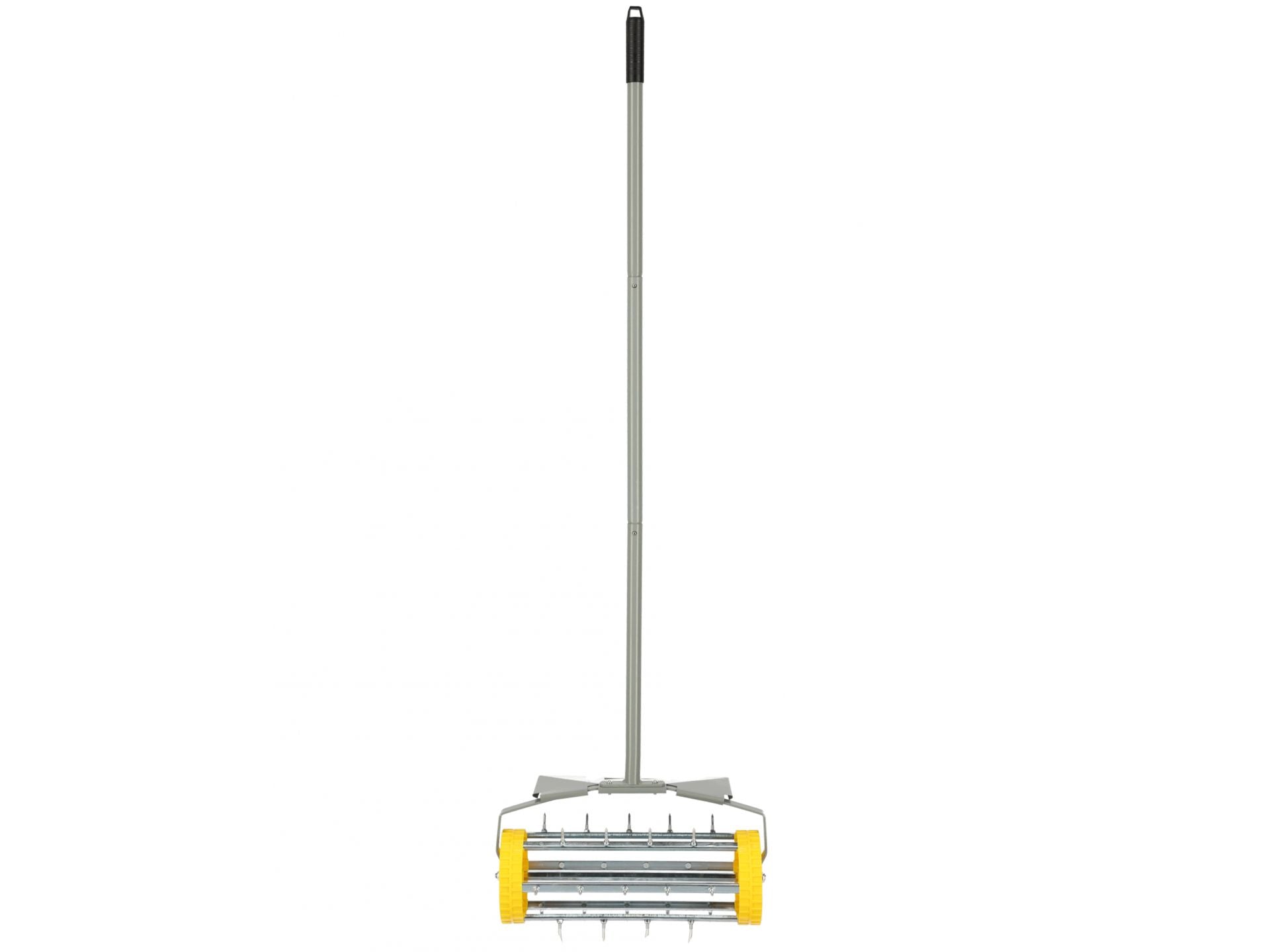 Scarificatore manuale con rullo aeratore,arieggiatore per prati,erba e giardini, con chiodi, punte per impieghi gravosi, Geko