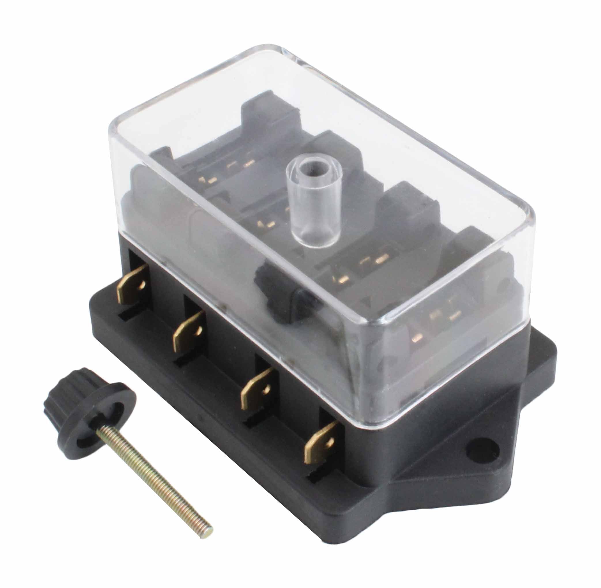 Scatola portafusibili standard, generic porta fusibile, per auto barca marina, a 4 vie Satra