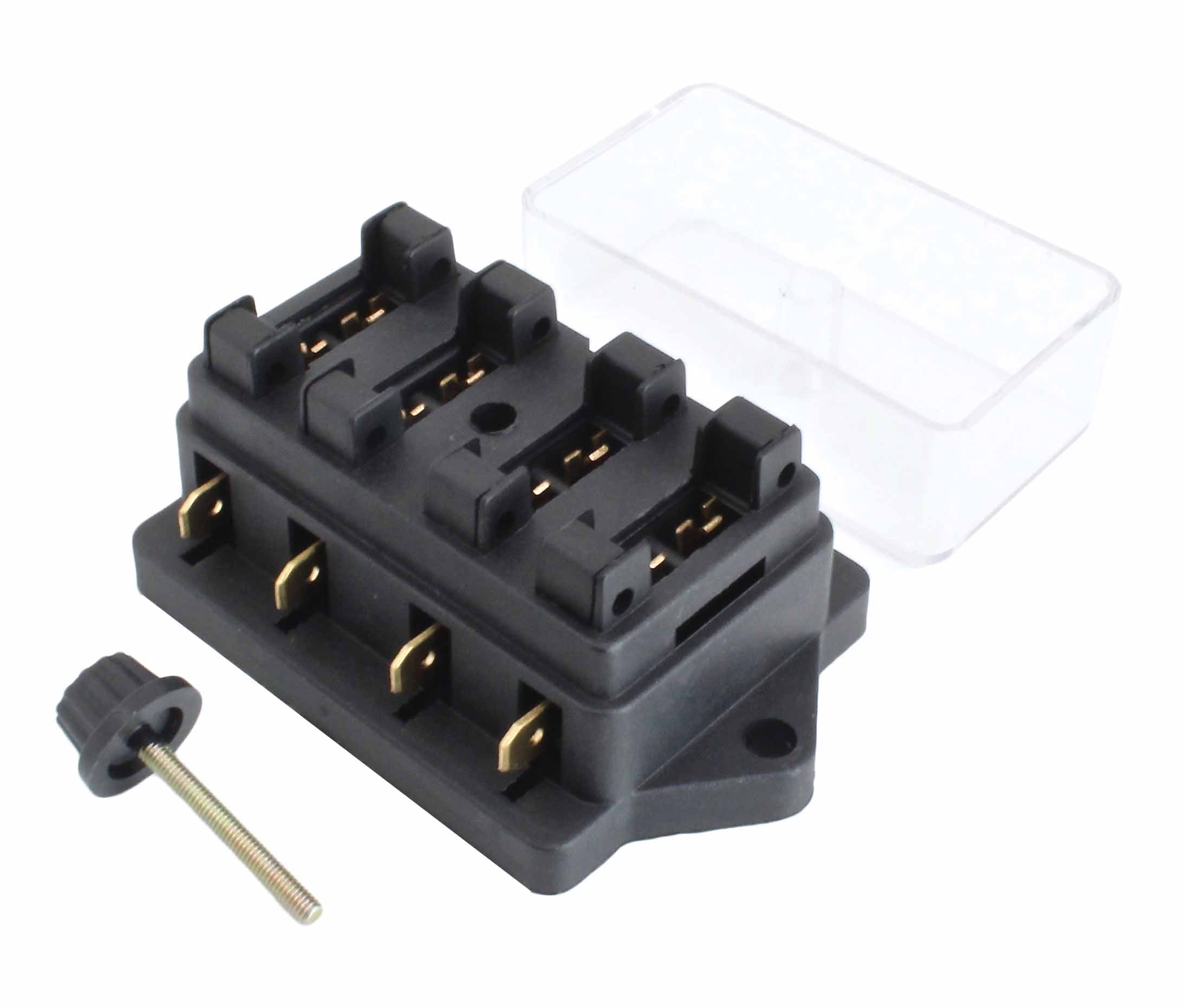 Scatola portafusibili standard, generic porta fusibile, per auto barca marina, a 4 vie Satra